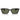 Ray-Ban Occhiali da Sole RB2234 901/58 Brunel Nero/Verde Unisex Polarizzati