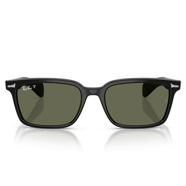 Ray-Ban Occhiali da Sole RB2234 901/58 Brunel Nero/Verde Unisex Polarizzati