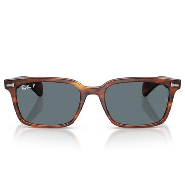 Ray-Ban Occhiali da Sole RB2234 954/3R Brunel Marrone Striato/Blu Scuro Unisex Polarizzati