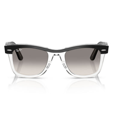 Ray-Ban Sunglasses RB2240 129432 Wayfarer Black On Transparent/Gray Gradient Unisex