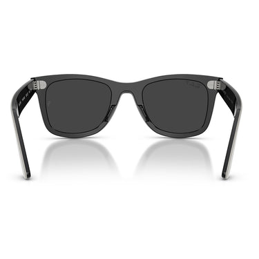 Ray-Ban Sunglasses RB2240 144248 Wayfarer Gray On Black Black Unisex Polarized 4