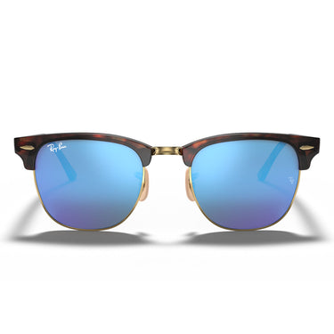 Ray-Ban Sonnenbrille RB3016 114517 Clubmaster Havana/Blu Verspiegelt Unisex