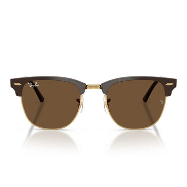Ray-Ban Occhiali da Sole RB3016 687853 Clubmaster Marrone Oro/Marrone Scuro Unisex