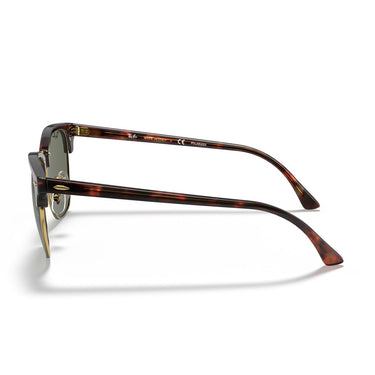 Ray-Ban Occhiali da Sole RB3016 990/58 Clubmaster Tartarugato/Verde G-15 Unisex Polarizzati