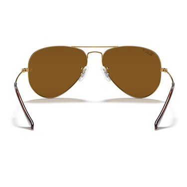 Ray-Ban Sonnenbrille RB3025 001/57 Aviator Gradient Gold/Braun Unisex Polarisiert 4