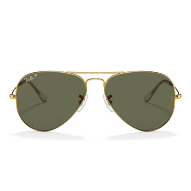 Ray-Ban Gafas de Sol RB3025 001/58 Aviator Gradient Oro/Verde G-15 Unisex Polarizadas