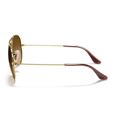 Ray-Ban Occhiali da Sole RB3025 001/M2 Aviator Gradient Oro/Marrone Sfumato Unisex Polarizzati 3