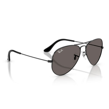Ray-Ban Occhiali da Sole RB3025 002/B1 Aviator Nero/Grigio Scuro Unisex 4
