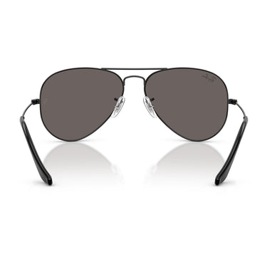 Ray-Ban Occhiali da Sole RB3025 002/B1 Aviator Nero/Grigio Scuro Unisex 3