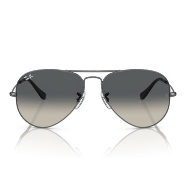Ray-Ban Sunglasses RB3025 004/71 Aviator Gradient Gunmetal/Smoky Gray Unisex