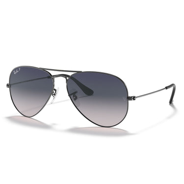 Ray-Ban Sonnenbrille RB3025 004-78 Aviator Gewehrlauf-Grau Verlauf Unisex Polarisiert 1