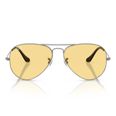 Ray-Ban Occhiali da Sole RB3025 004/R6 Aviator Gunmetal/Giallo Unisex