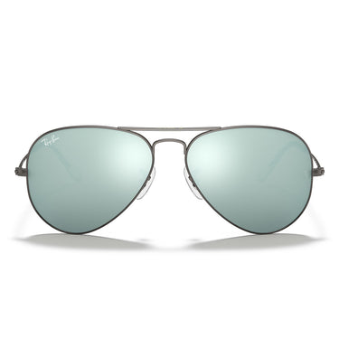 Ray-Ban Gafas de Sol RB3025 029/30 Aviador Gunmetal Opaco/Verde Claro Gris Espejo Unisex