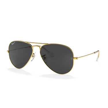 Ray-Ban Sonnenbrille RB3025 919648 Aviator Gradient Gold/Schwarz Unisex Polarisiert