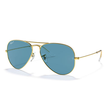Ray-Ban Occhiali da Sole RB3025 9196S2 Aviator Oro/Blu Unisex Polarizzati 2