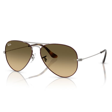 Ray-Ban Occhiali da Sole RB3025 92700A Aviator Gradient Havana Marrone Sfumato Unisex 1