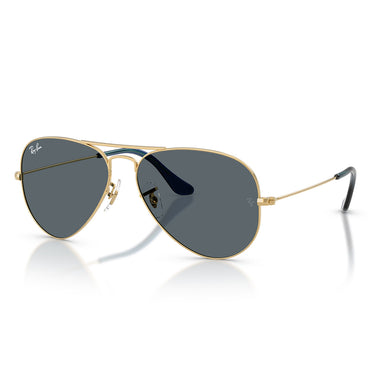 Ray-Ban Occhiali da Sole RB3025 9278R5 Aviator Oro Arista/Blu Unisex 1