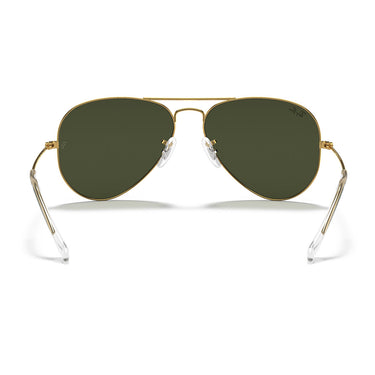 Ray-Ban Occhiali da Sole RB3025 L0205 Aviator Oro Arista/Verde G-15 Unisex 4
