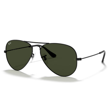 Ray-Ban Sonnenbrille RB3025 L2823 Aviator Schwarz-Grün G-15 Unisex 1