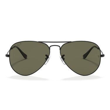 Ray-Ban Gafas de Sol RB3025 W3361 Aviador Degradado Negro/Verde G-15 Unisex Polarizadas