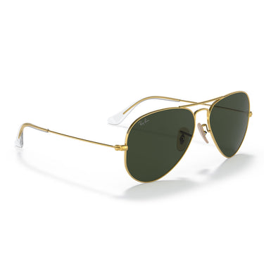 Ray-Ban Occhiali da Sole RB3025 W3400 Aviator Large Metal Oro Arista/Verde G-15 Unisex 4