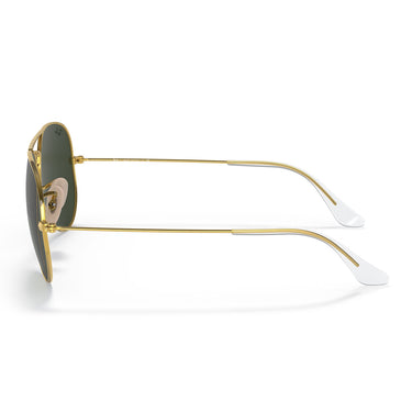 Ray-Ban Occhiali da Sole RB3025 W3400 Aviator Large Metal Oro Arista/Verde G-15 Unisex 2