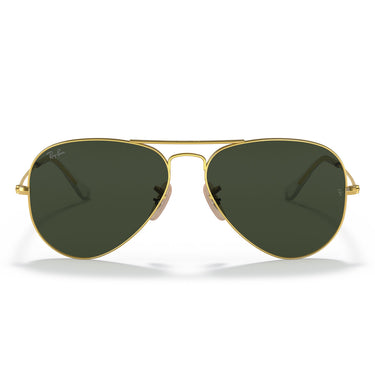 Ray-Ban Occhiali da Sole RB3025 W3400 Aviator Large Metal Oro Arista/Verde G-15 Unisex