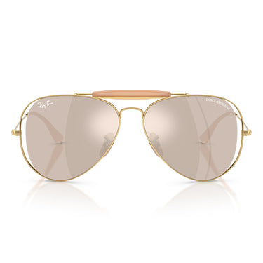 Ray-Ban Occhiali da Sole RB3029M 001 0V x Dolce & Gabbana The Outdoorsman Oro Arista Trasparente Specchiato Oro Bianco Unisex