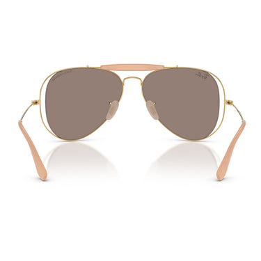 Ray-Ban Occhiali da Sole RB3029M 001 0V x Dolce & Gabbana The Outdoorsman Oro Arista Trasparente Specchiato Oro Bianco Unisex 4