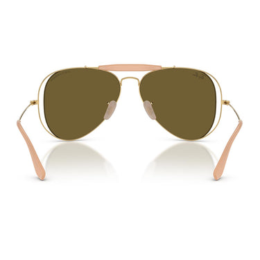 Ray-Ban Occhiali da Sole RB3029M 001/73 x Dolce & Gabbana The Outdoorsman Oro Arista/Marrone Scuro Unisex 4