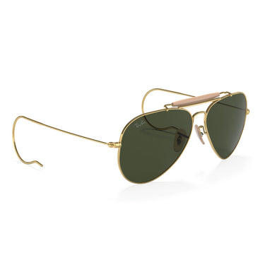 Ray-Ban Sonnenbrille RB3030 W3402 Outdoorsman I Gold/Grün G-15 Unisex