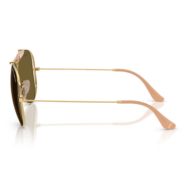 Ray-Ban Occhiali da Sole RB3138M 001/73 x Dolce & Gabbana The Shooter Oro Arista/Marrone Scuro Unisex 2