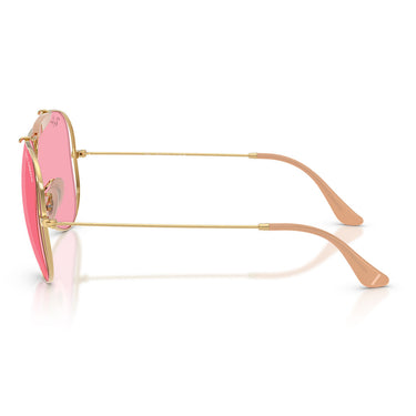 Ray-Ban Occhiali da Sole RB3138M 001 84 x Dolce & Gabbana The Shooter Oro Arista Rosa Unisex 3