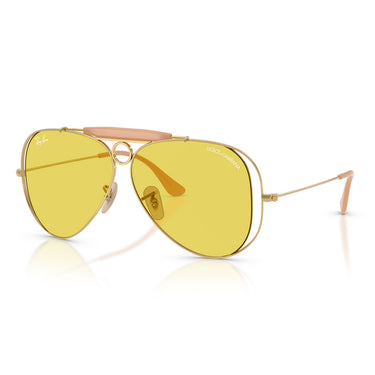 Ray-Ban Occhiali da Sole RB3138M 001 85 x Dolce & Gabbana The Shooter Oro Arista Giallo Unisex 2
