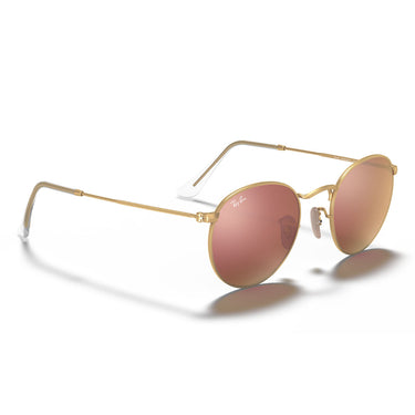 Ray-Ban Occhiali da Sole RB3447 112 Z2 Round Metal Oro Marrone Unisex 4