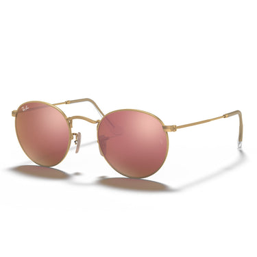 Ray-Ban Occhiali da Sole RB3447 112 Z2 Round Metal Oro Marrone Unisex 1