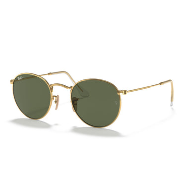 Ray-Ban Lunettes de Soleil RB3447N 001 Round Metal Or/Vert G-15 Unisexe 2