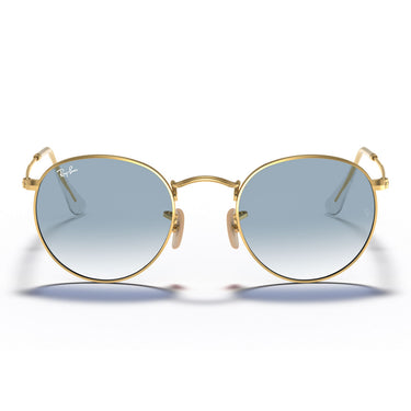 Ray-Ban Sunglasses RB3447N 001/3F Round Metal Gold/Blue Unisex