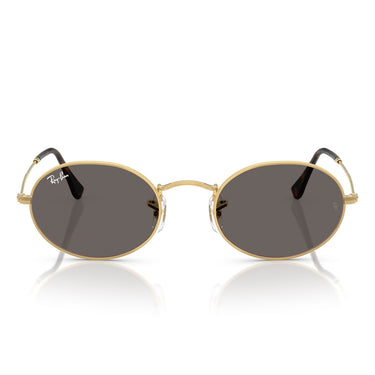 Ray-Ban Sunglasses RB3547N 001/B1 Oval Gold/Dark Gray Unisex