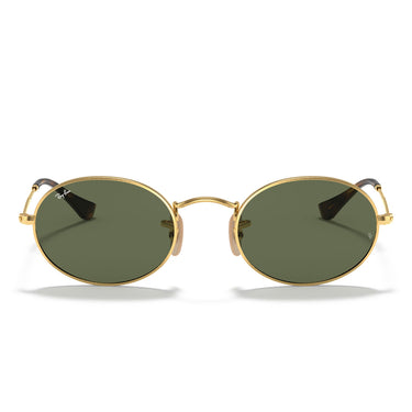Ray-Ban Occhiali da Sole RB3547N 001 Oval Oro/Verde G-15 Unisex