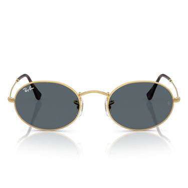 Ray-Ban Okulary Przeciwsłoneczne RB3547N 001/R5 Owalne Złote/Niebieskie Unisex