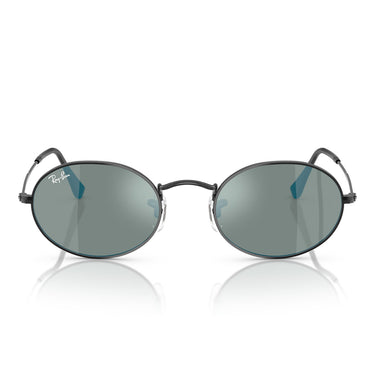 Ray-Ban Occhiali da Sole RB3547N 002/8O Oval Nero/Blu Unisex