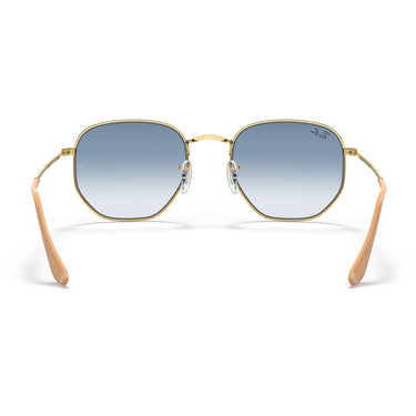 Ray-Ban Gafas de Sol RB3548 001/3F Hexagonal Oro/Azzurro Unisex 3