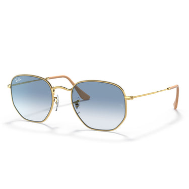 Ray-Ban Gafas de Sol RB3548 001/3F Hexagonal Oro/Azzurro Unisex 1
