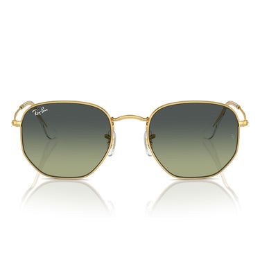 Ray-Ban Occhiali da Sole RB3548 001/BH Hexagonal Oro Arista/Verde Vintage Unisex