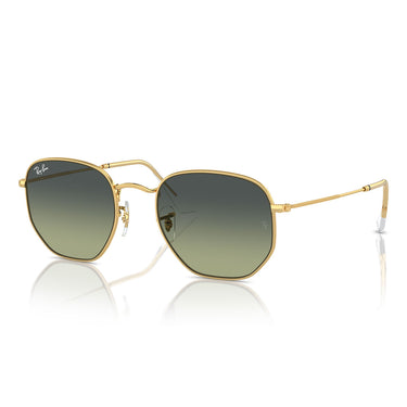Ray-Ban Occhiali da Sole RB3548 001/BH Hexagonal Oro Arista/Verde Vintage Unisex 2