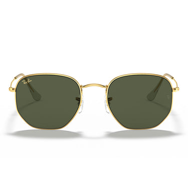 Ray-Ban Lunettes de Soleil RB3548 919631 Hexagonal Or/Vert G-15 Unisexe