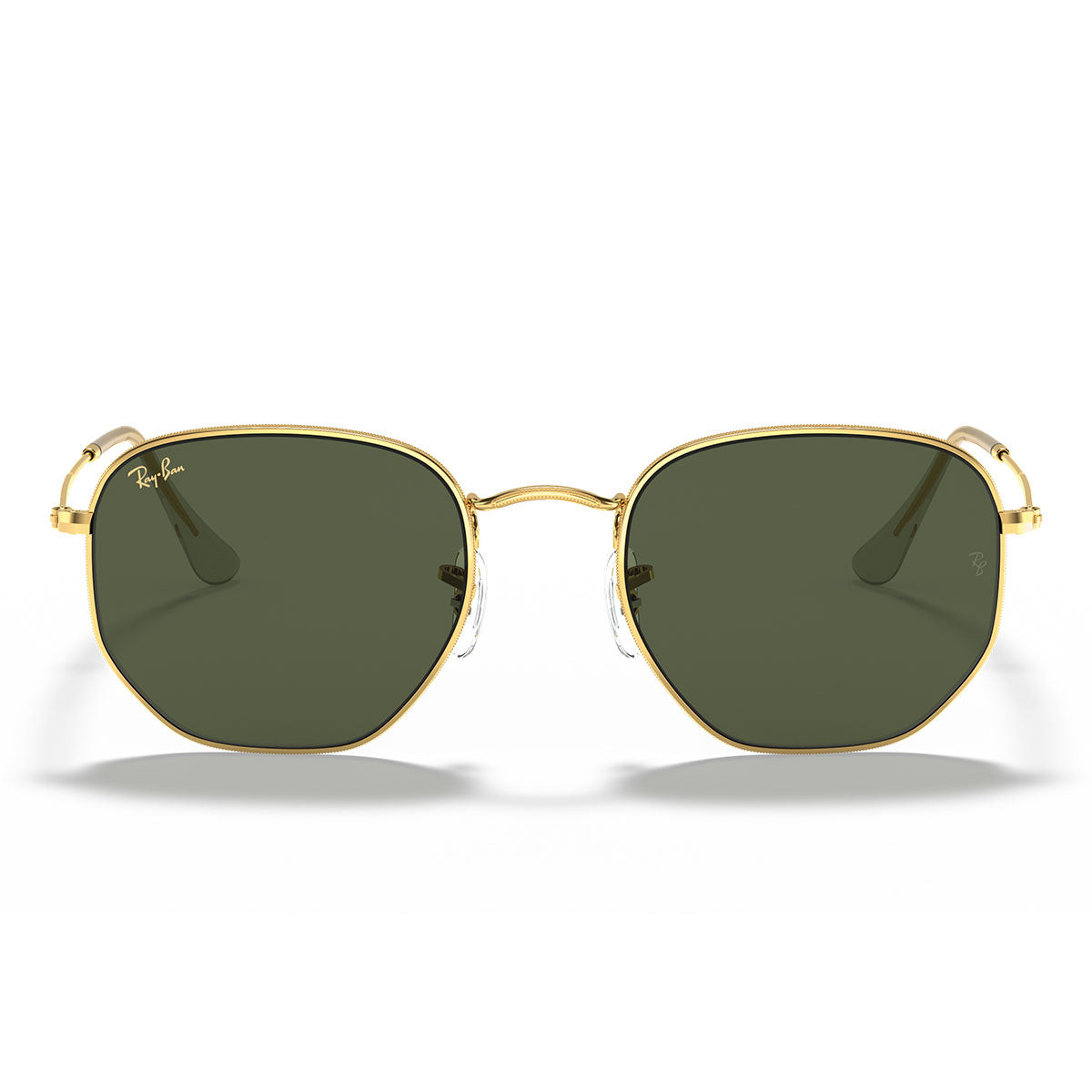 Ray Ban Occhiali Da Sole RB3548 919631 Hexagonal Oro Verde G 15 Unisex Ray Ban Occhiali Da Sole RB3548 919631 Hexagonal Oro Verde G 15 Unisex