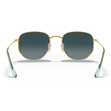 Ray-Ban Gafas de Sol RB3548N 91233M Hexagonal Oro-Azul Degradado Unisex 3