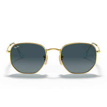 Ray-Ban Okulary Przeciwsłoneczne RB3548N 91233M Sześciokątne Złoto-Niebieskie Gradient Unisex